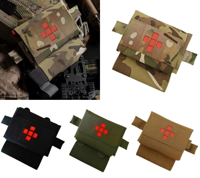 Micro trauma first aid kit, storage bag, trauma survival kit accessories