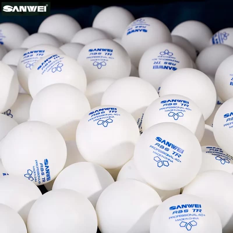 SANWEI TR/RS/3S 3 Star Table Tennis Balls 40+ ABS New Material Seamed Durable Professional Ping Pong Balls Training 50/100pcs