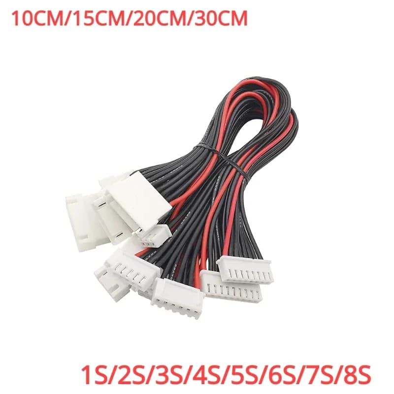 JST-XH2.54 Aircraft model lithium battery Balanced charging plug 2S 3S 4S 5S 6S 7S 8S Charging extension cable 10/20/30CM 22AWG