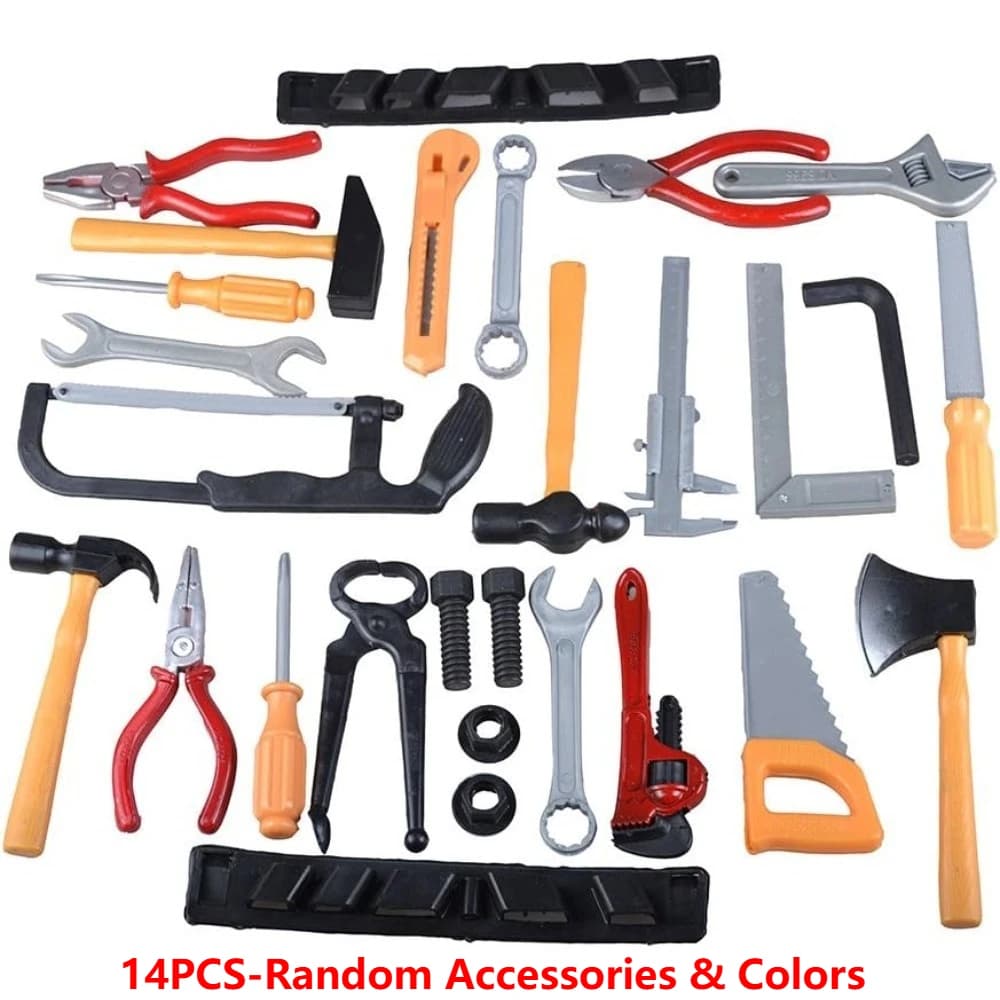Kids Toys Simulation Repair Tools Set for Boy Safe Plastic Children Maintenance Tools Screwdriver Hammer Tongs Pretend Play Toy