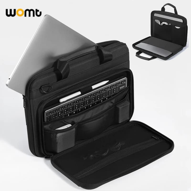 14 15.6 inch Laptop Case Hard Shell Laptop Shoulder Bag Men Women Business Briefcase for MacBook Pro 16 M4 Huawei Lenovo HP Dell