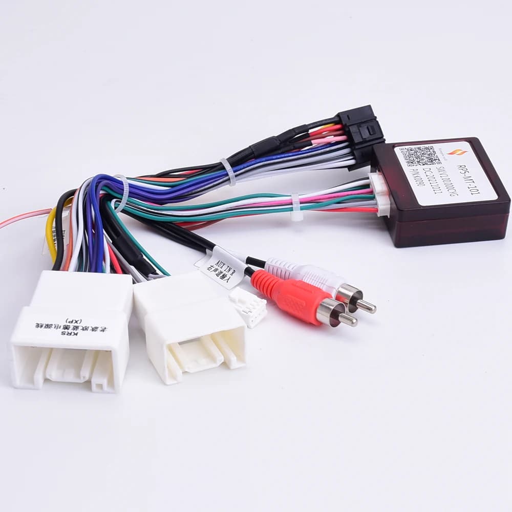 Car 16pin Radio  Wiring Harness Canbus Box For Mitsubishi Outlander Pajero (2006-2013) Stereo Wire Aftermarket Android  adapter