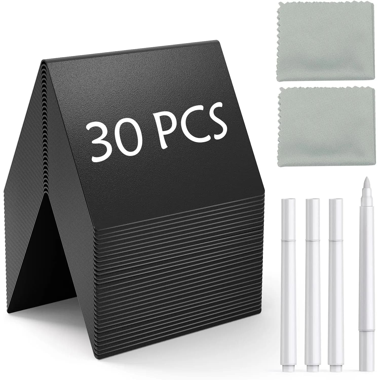 Mini Chalkboard Signs with Stand Place Cards/Name Tags/Menu Board for Coffee Shop/Bakery/Table Labeling Reusable Erasable‌