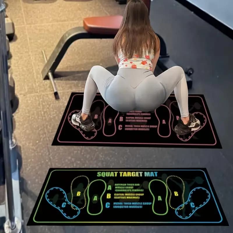 Anti-Slip Squat Pad Set, Durable Training Mats for Home & Gym Use, Non-Skid Exercise Equipment, Ideal for Fitness Enthusiasts