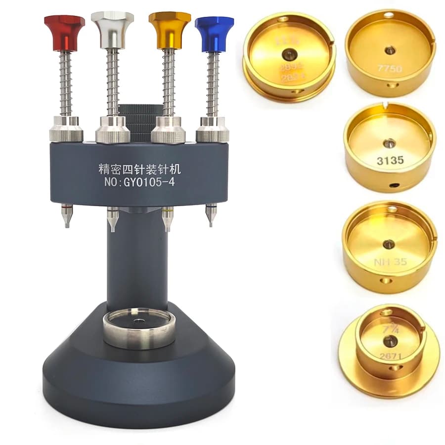 Precision Watch Hand Setting Tool 4 Position Needle Installation Hand Fitting Tool for Watch Repairing GYO105-4