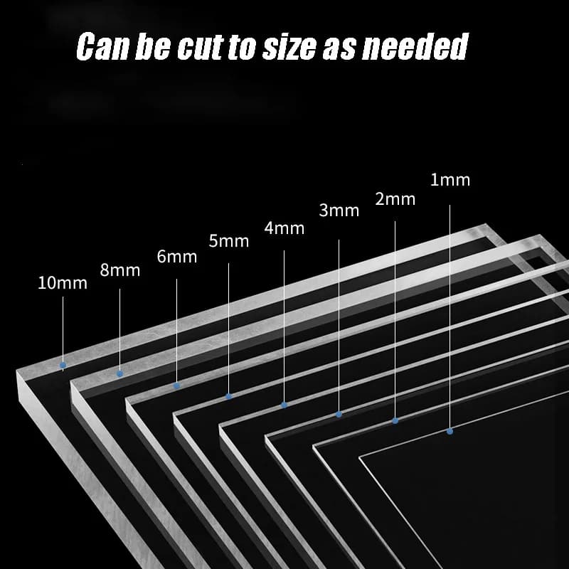 1-10mm Thick Transparent PC Endurance Board Polycarbonate Plate Wear Resistant Plastic Sheet
