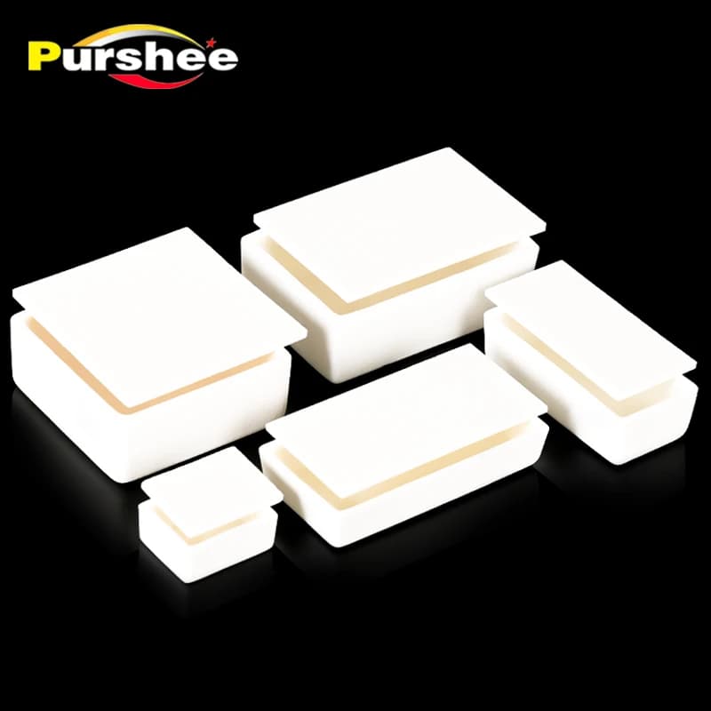 99% Alumina Square Crucible Specification 1 Multiple Specifications （with lid）