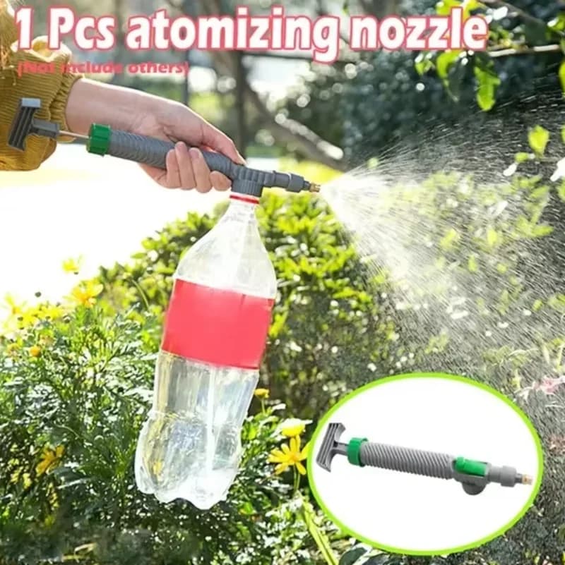 Gardening Watering Sprayer Beverage Bottle Watering Can High Pressure Small Manual Pressure Adjustable Spray Head
