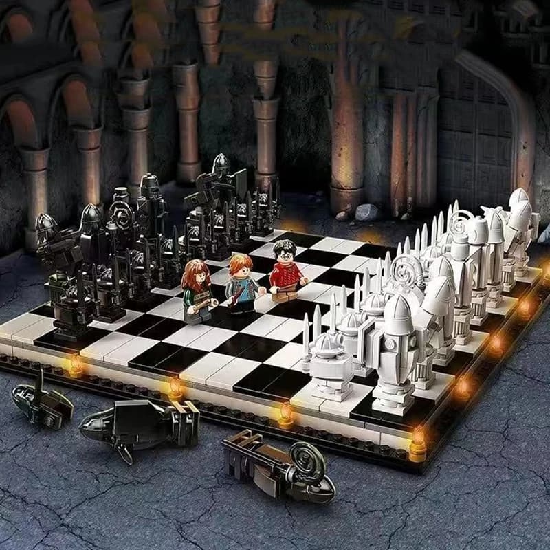 876pcs Chess series, creative chessboard building block toys, educational toys, gifts for friends