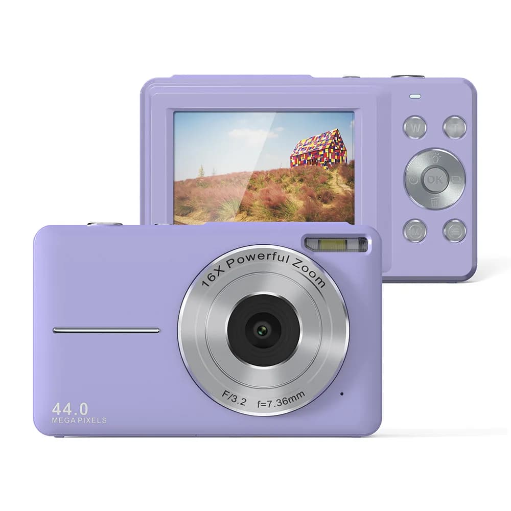Digital Camera 1080P 44MP HD Compact Camera with 2.4 ''LCD 16X Digital Zoom Camera for Kids