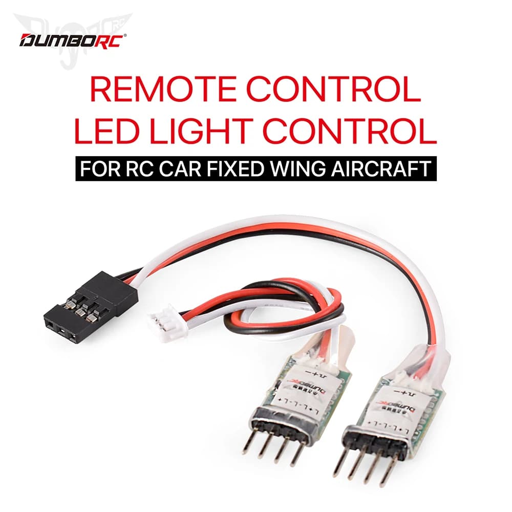 DUMBORC RC Light Controller LED Switch Panel System Turn on/Off 3CH for RC Car Vehicle RC Mini Car Fixed Wing Aircraft Parts