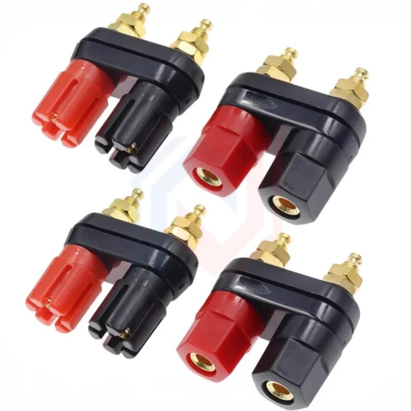 1/2PCS Banana Plugs Couple Terminals Red Black Connector Amplifier Terminal Binding Post Banana Speaker Plug Jack M20