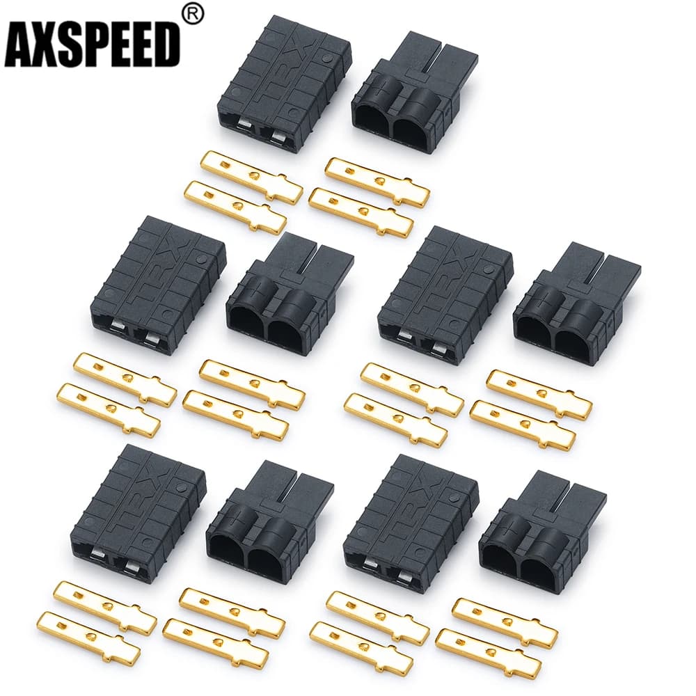 AXSPEED 1/5/10/20 Pairs Male Female Connector Plug for RC TRX Lipo/NiMh Battery Brushless ESC Motor