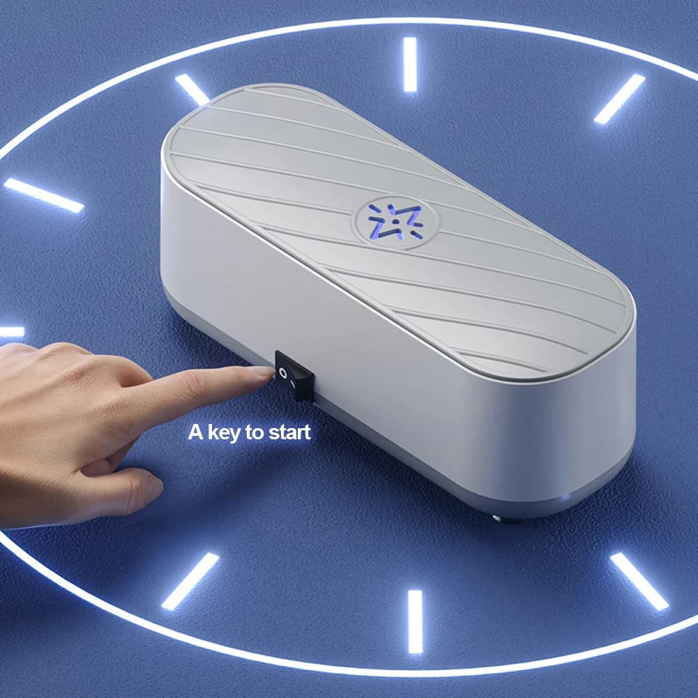 USB Rechargeable Mode Or Battery Mode Ultrasonic Cleaning Machine  High Frequency Vibration Wash Cleaner Jewelry Glasses Cleaner