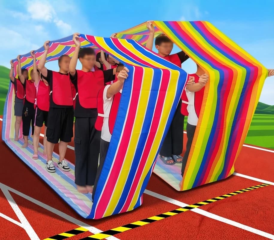 Oxford Fabric Fun Running Mat Roller - Team Building Learning Multi person Collaboration Game Youth Adult Outdoor Activity