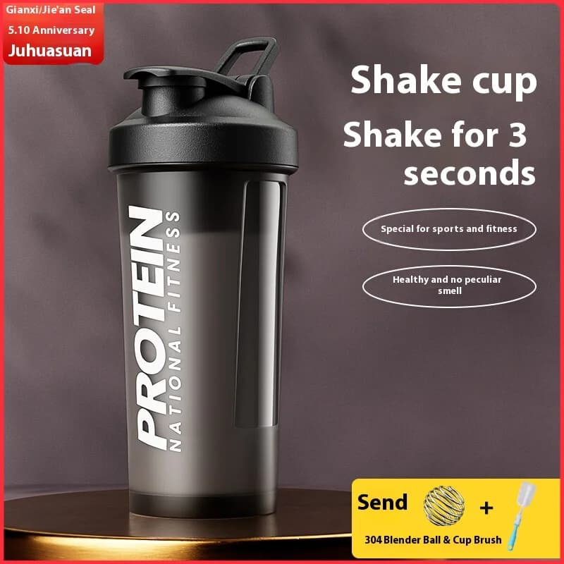 Gianxi Shaking Cup Fitness Sports Water Cup Protein Powder Shaking Cup Milk Shake Brewing Mixing Cup Male Female Cup