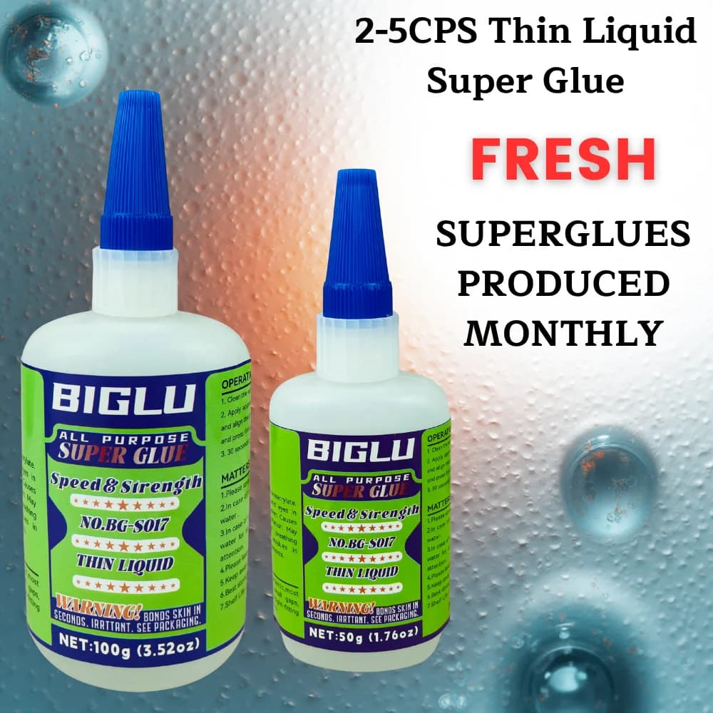Premium Cyanoacrylate Super Glue Thin Adhesive, Precise Application for Woodturning, CA Finish, Woodworking, Hobby Models, Inlay
