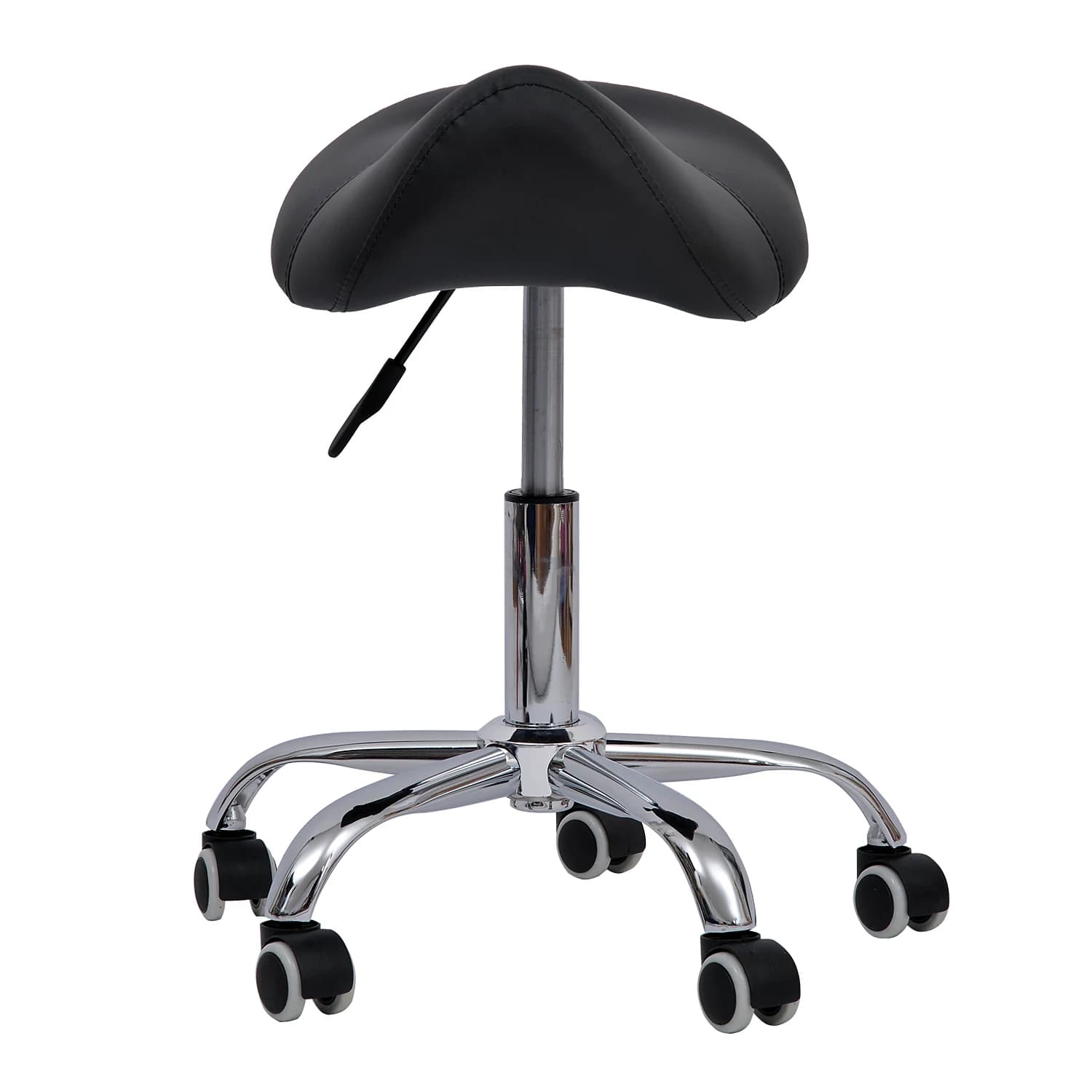 HOMCOM swivel stool chair adjustable padded beautician chair