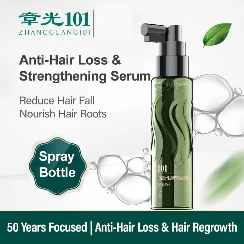 ZHANGGUANG 101 80ml Hair Shedding Proof Tonic Powerful Anti-Hair Loss Chinese Herbal Medicine Therapy Hair Loss Treatment Tonic