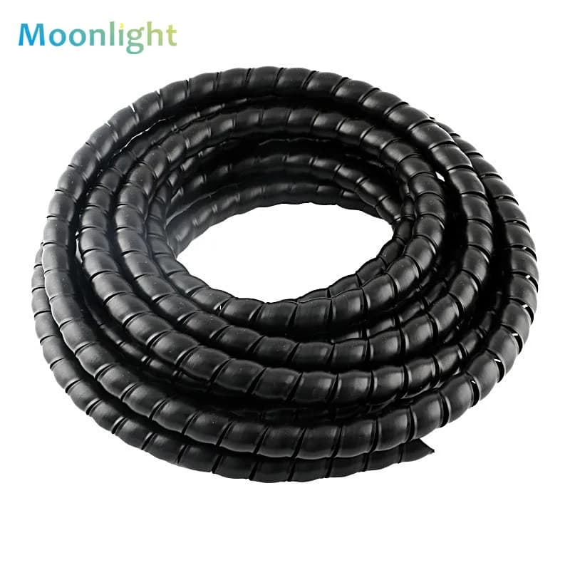 1/2/5M Winding Tube 8/10/12/16/20 mm Wire Organizer Cable Protection Sleeve Tube Protection Sleeve Spiral Wrap Winding Protector