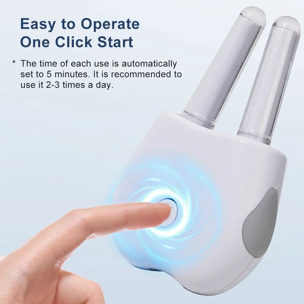 Smart Nasal Red Light Device, Portable Rechargeable Nasal Device for Allergy & Sinus Chronic Rhinitis / Itchy / Runny Nose Care