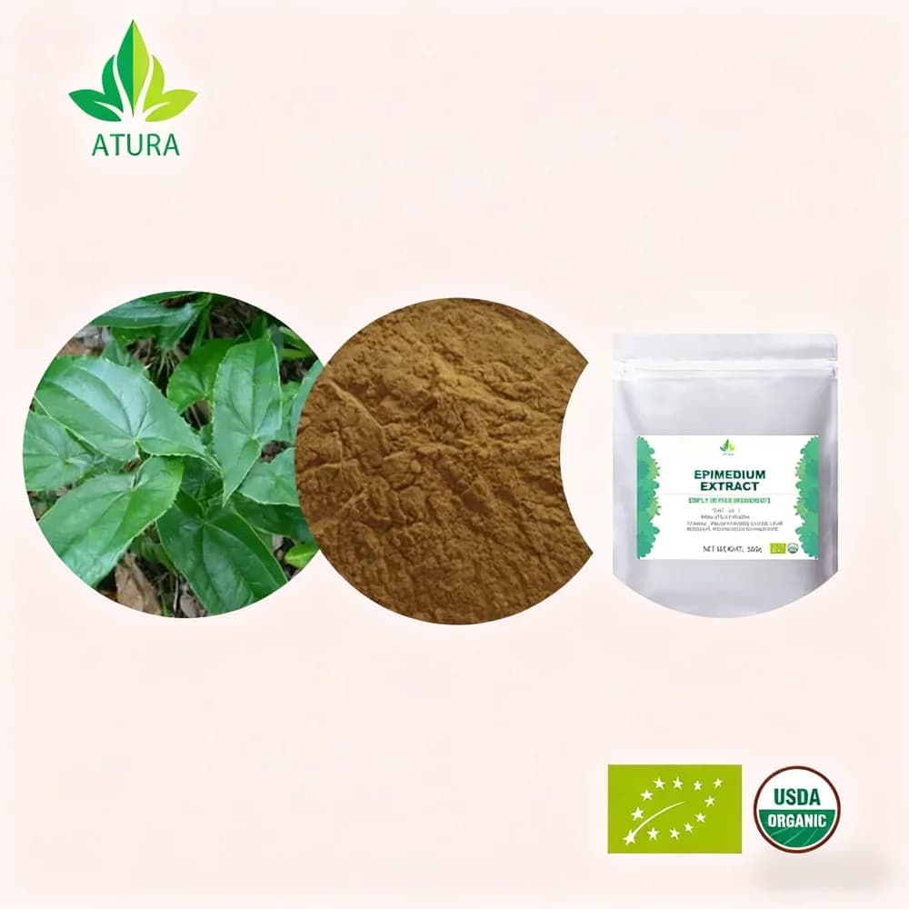 Factory Professional Wholesale Global Customized Epimedium Horny Goat Weed 20:1 Natural Body Care Shimmer Powder Fast Shipping