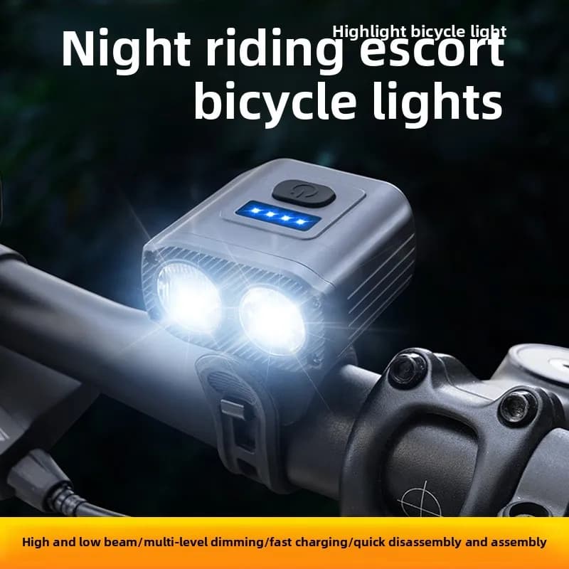 Bicycle Lights Night Riding Lights 550 Lumens MTB Road Bike Headlights Outdoor Lighting ABS Waterproof Riding Equipment