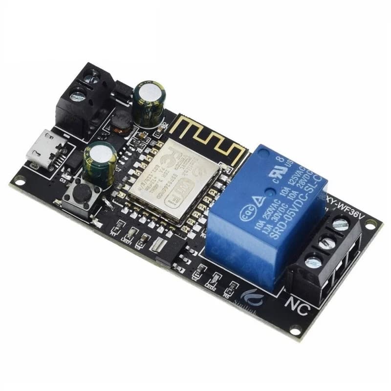 Wi-Fi relé modul spínání XY-WF36V, IN 6-35V, OUT 250V/10A