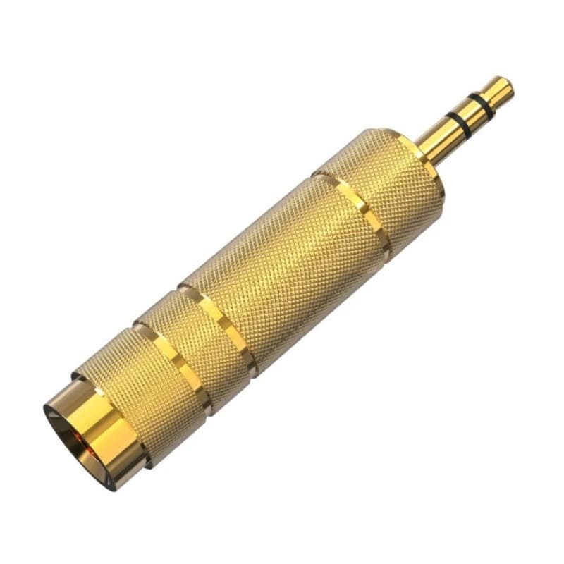 Přechodka Stereo Jack 3.5 mm na 6.35mm, pozlacený