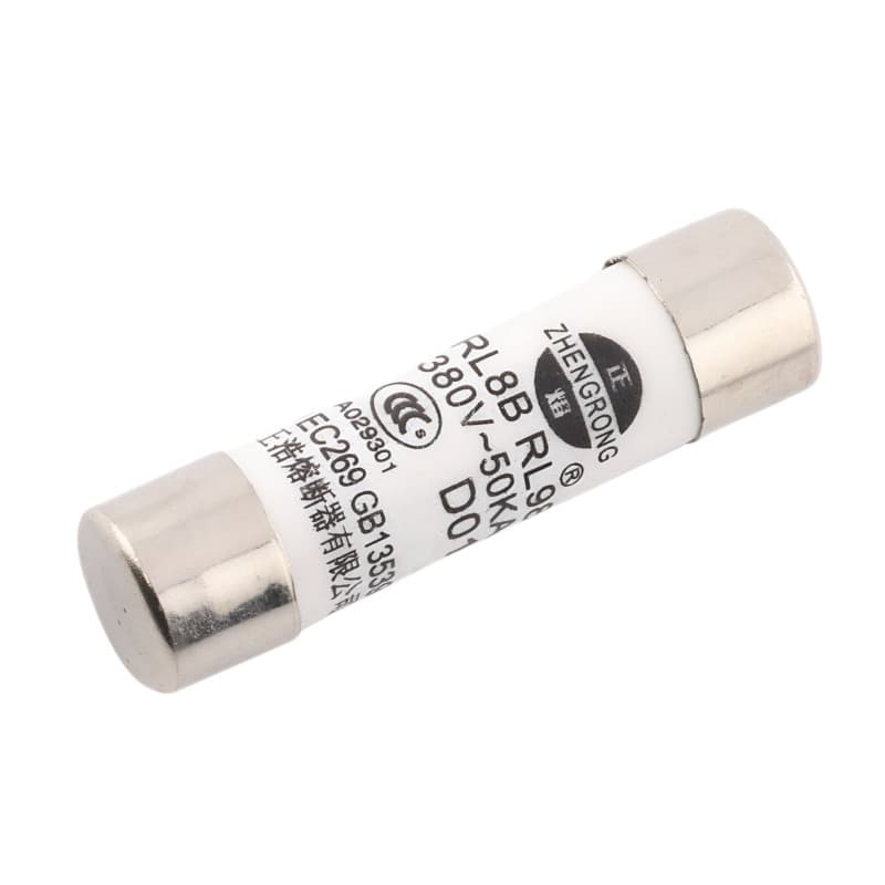 Pojistka trubičková, keramická RL8B/RL98 8,5x31,5mm, 380V - 10 A
