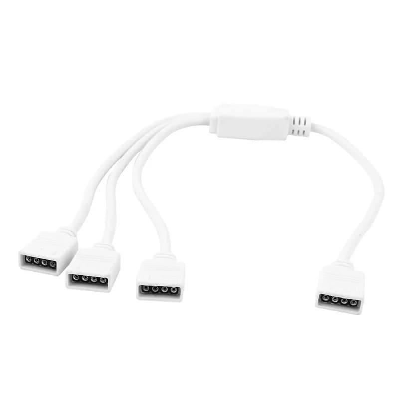Rozbočka kabelová pro RGB pásky, bílá, 3x výstup
