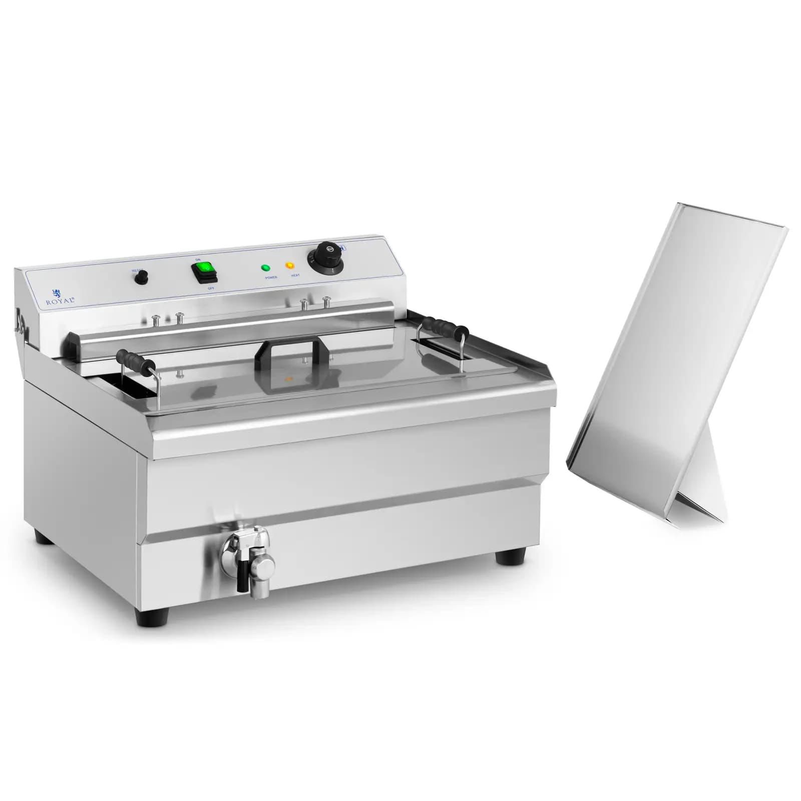 Royal Catering Cukrářská fritéza - 35 l - 9 000 W - studená zóna RCBG-30STHB