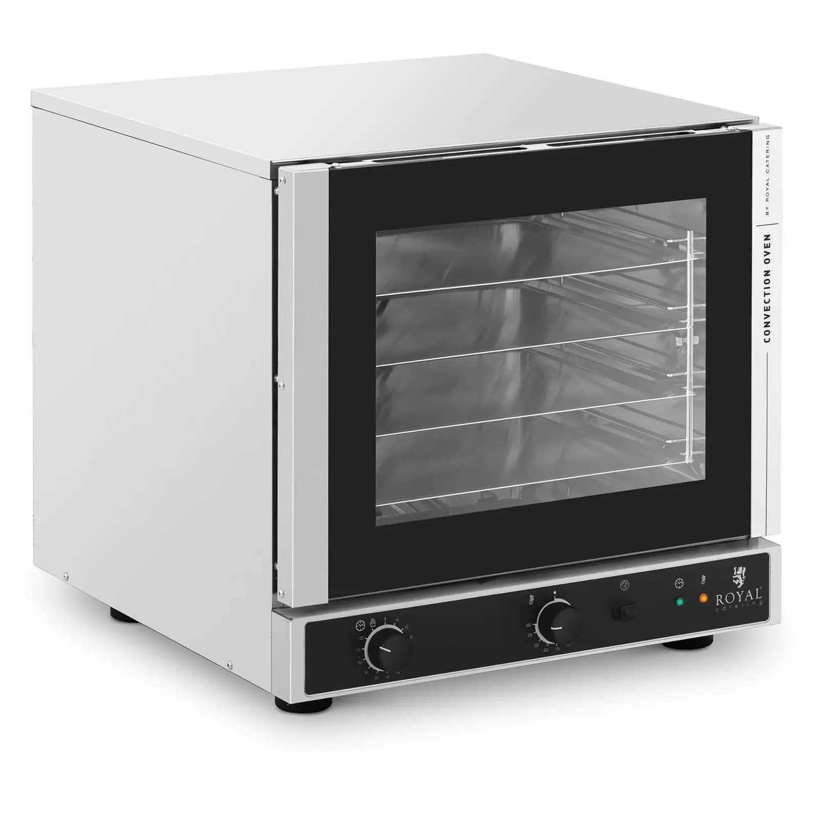 Royal Catering B-zboží Horkovzdušná trouba - 2 800 W - funkce páry - vč. 4 plechů (429 x 345 mm) RC-429M