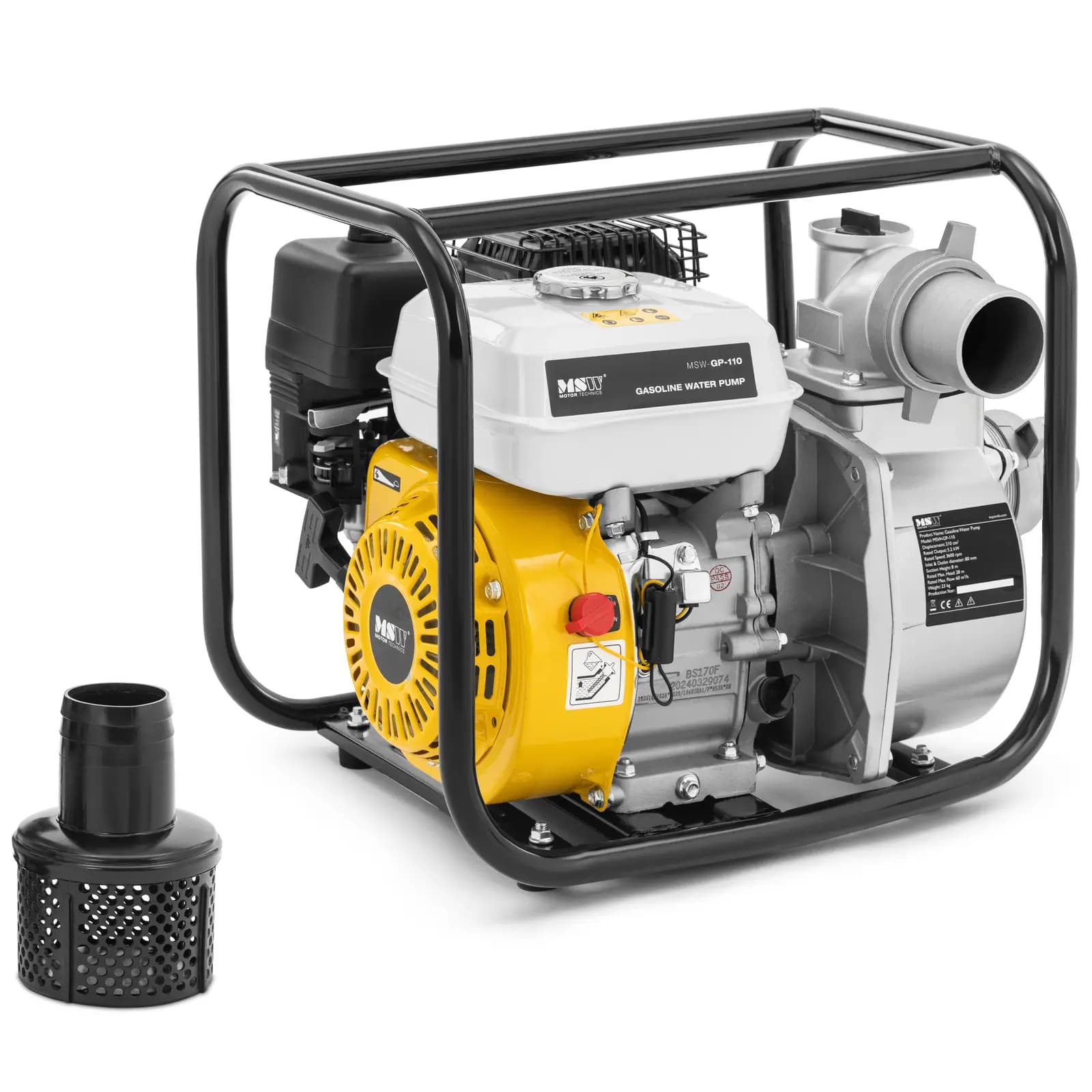 MSW Vodní čerpadlo / kalové čerpadlo - 7 k - 3600 ot/min - 60 m³/h MSW-GP-110