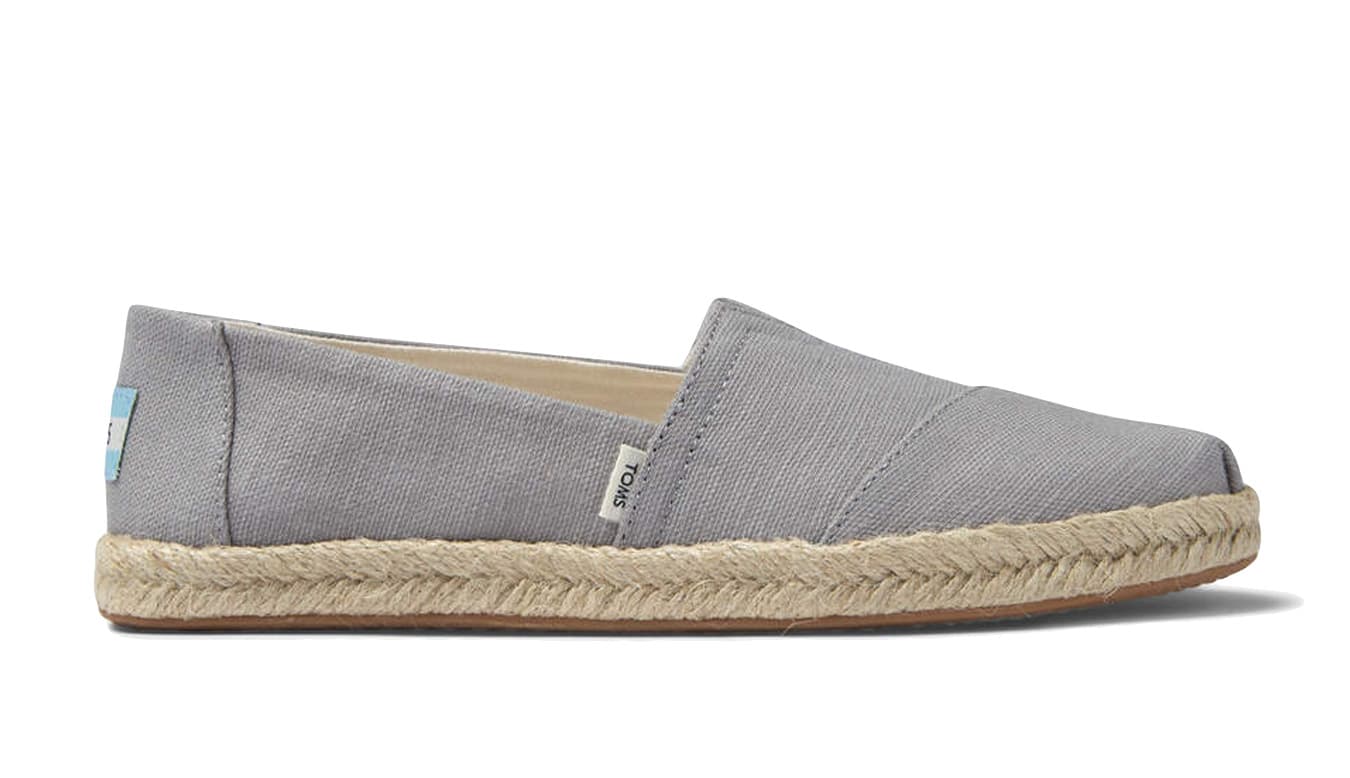 Toms Alpargata Rope Espadrille Grey Ženy - Tenisky Toms - Šedá - 10016260-4 - Size: 4
