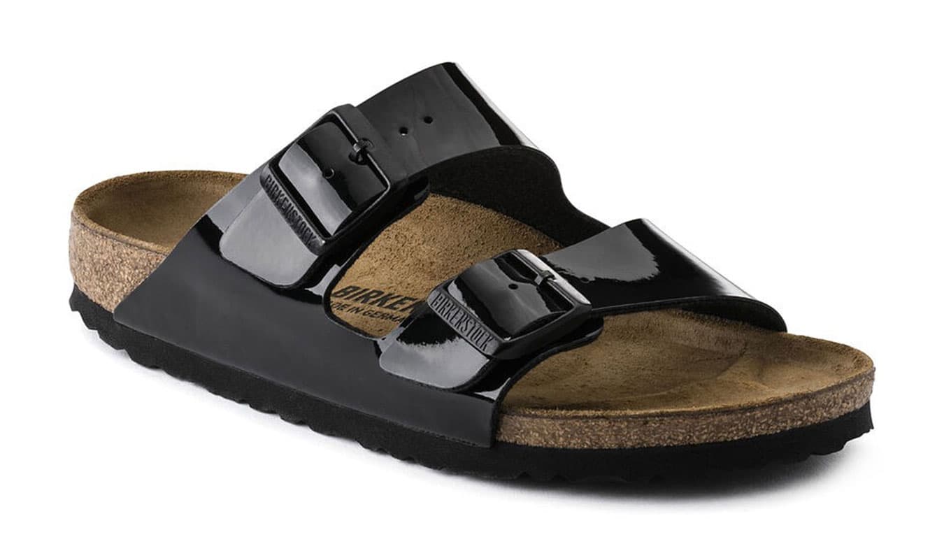 Birkenstock Arizona Patent Black Narrow Fit Ženy - Sandály Birkenstock - Černá - 1005292-7.5 - Size: 7.5