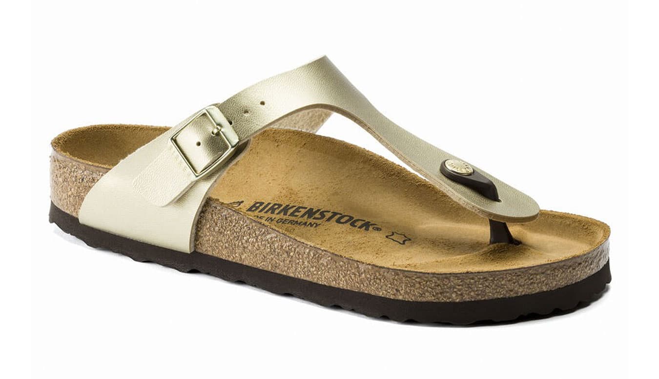 Birkenstock Gizeh BS Gold Narrow Fit Unisex - Sandály Birkenstock - Žlutá - 1016109-2.5 - Size: 2.5