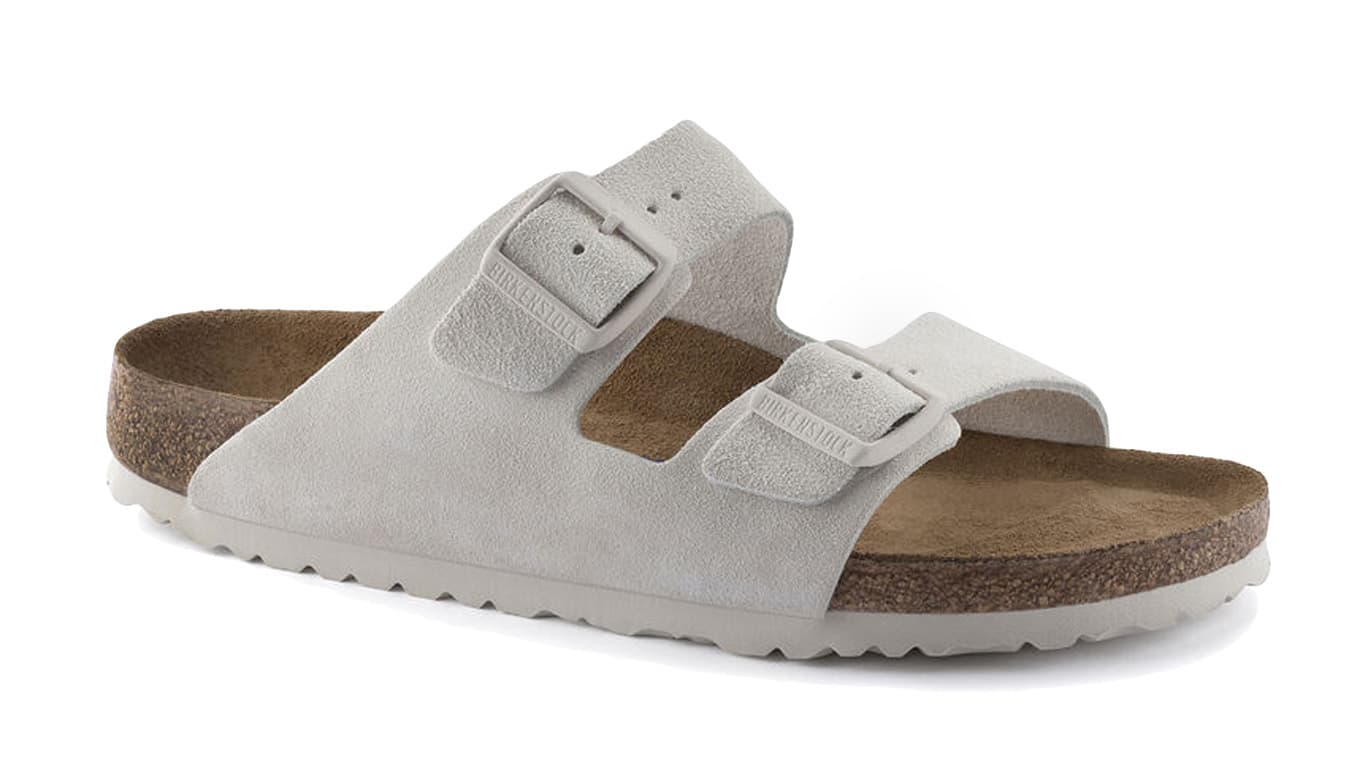 Birkenstock Arizona Soft Footbed Suede Leather Regular Fit Grey Muži - Sandály Birkenstock - Šedá - 1024554-2.5 - Size: 2.5