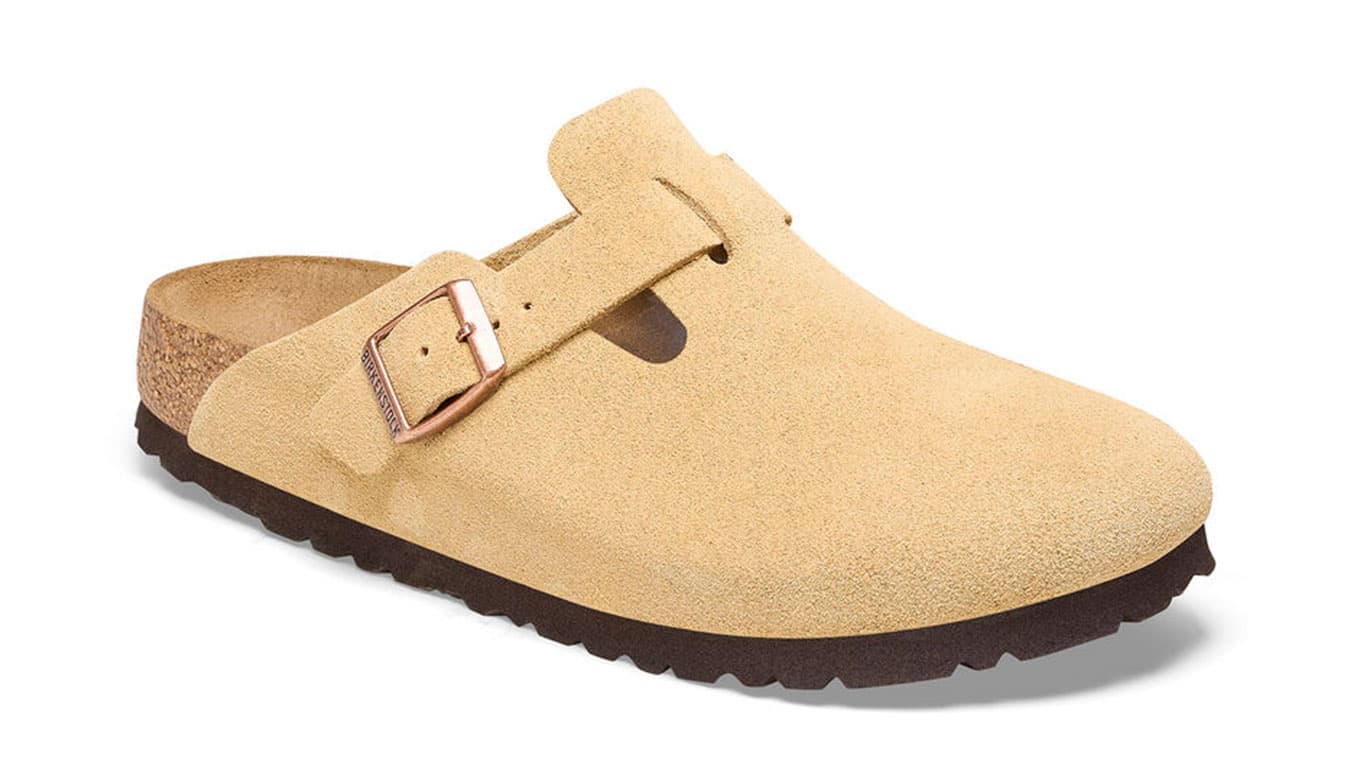 Birkenstock Boston Suede Leather Regular fit Light Brown Ženy - Sandály Birkenstock - Světle hnědá - 1026181-8 - Size: 8