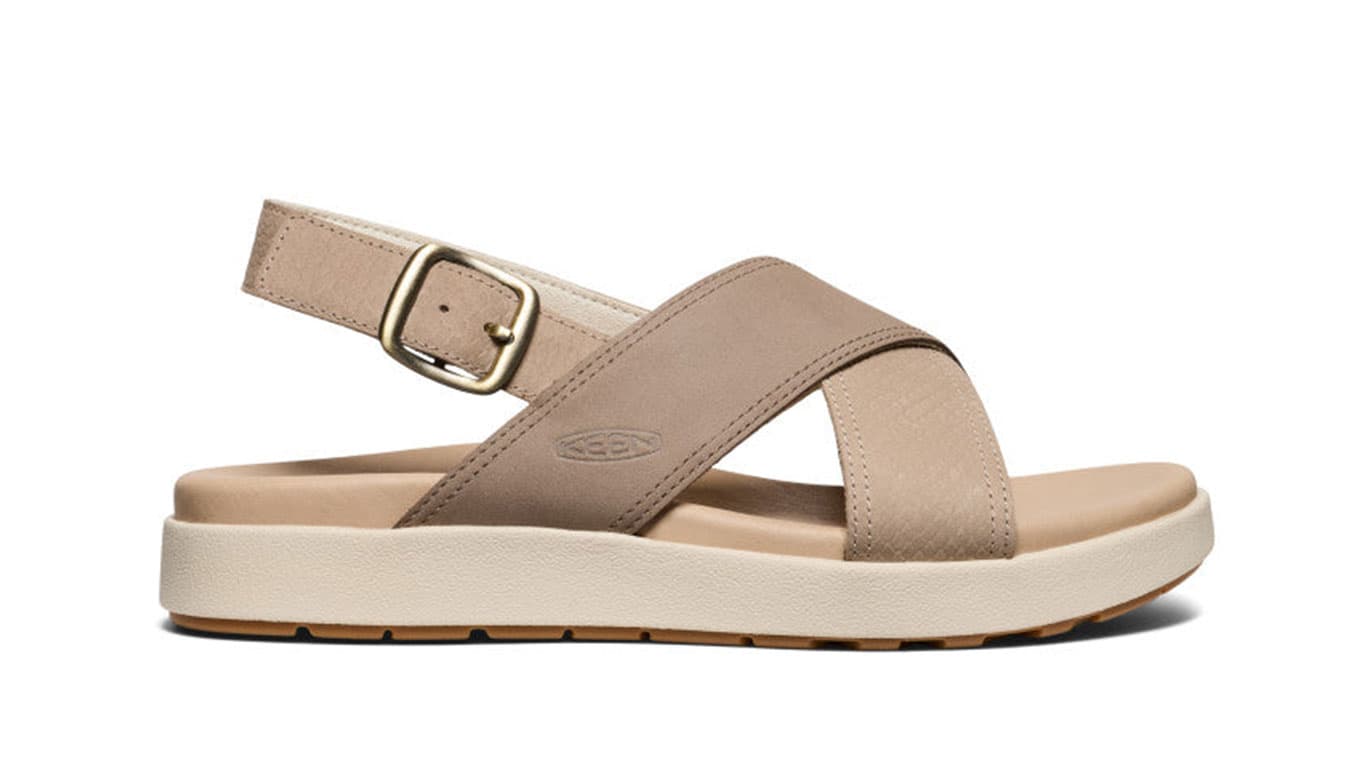 Keen Elle Luxe Cross Strap Sandal W Brown Ženy - Sandály Keen - Hnědá - 1030523-5.5 - Size: 5.5