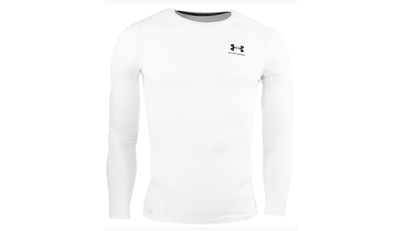 Under Armour HG Armour Comp LS White Muži - Spodní prádlo Under Armour - Bílá - 1361524-100-M - Size: M