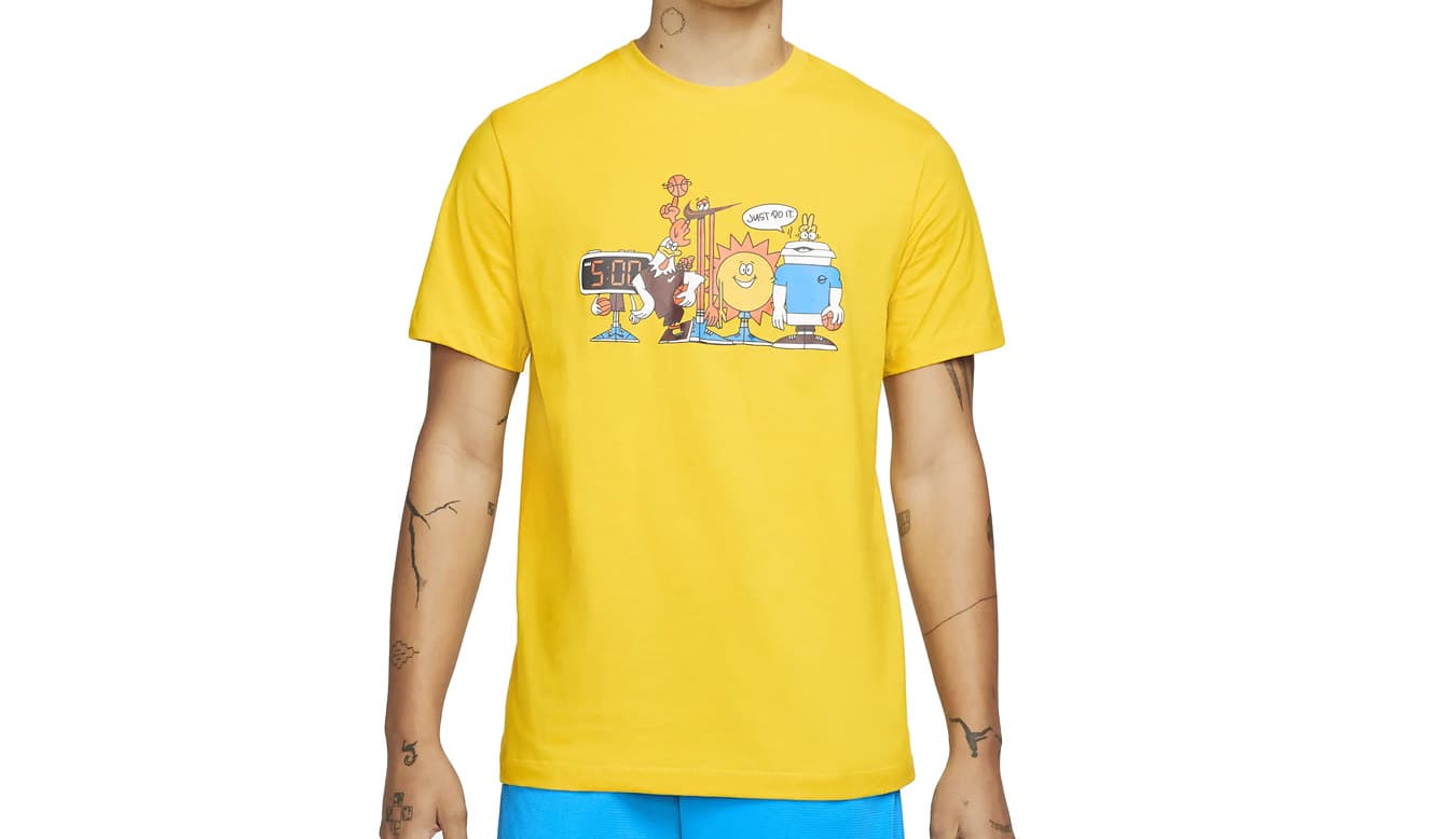 Nike Basketball T-Shirt Muži - Trička Nike - Žlutá - DN3003-709-S - Size: S