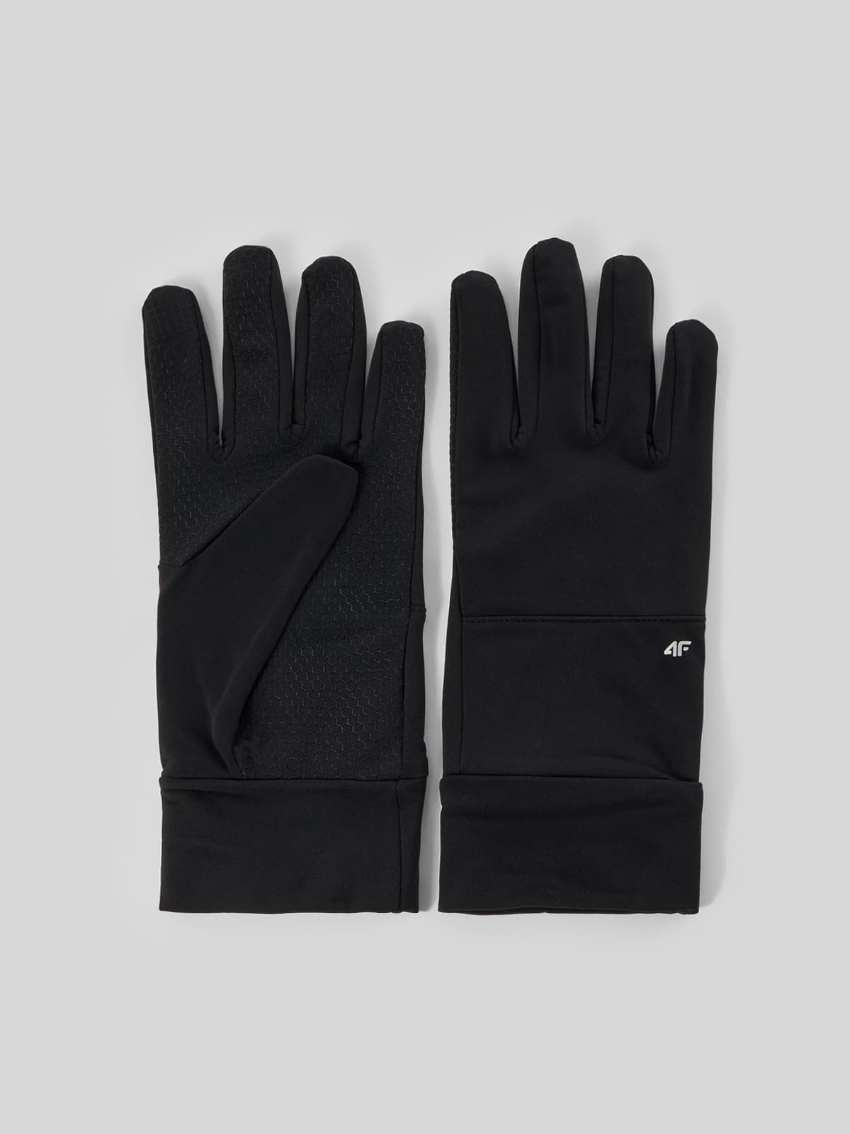 Unisex pletené rukavice Touch Screen - černé