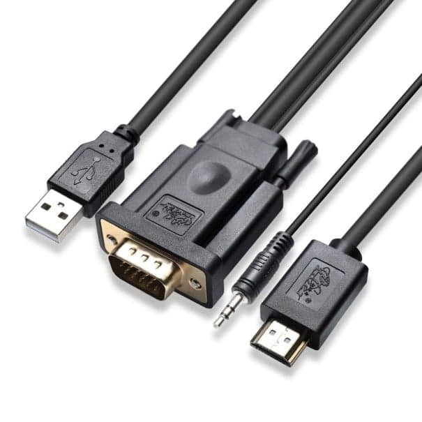 Kabel VGA na HDMI / USB / 3.5mm jack 1 m