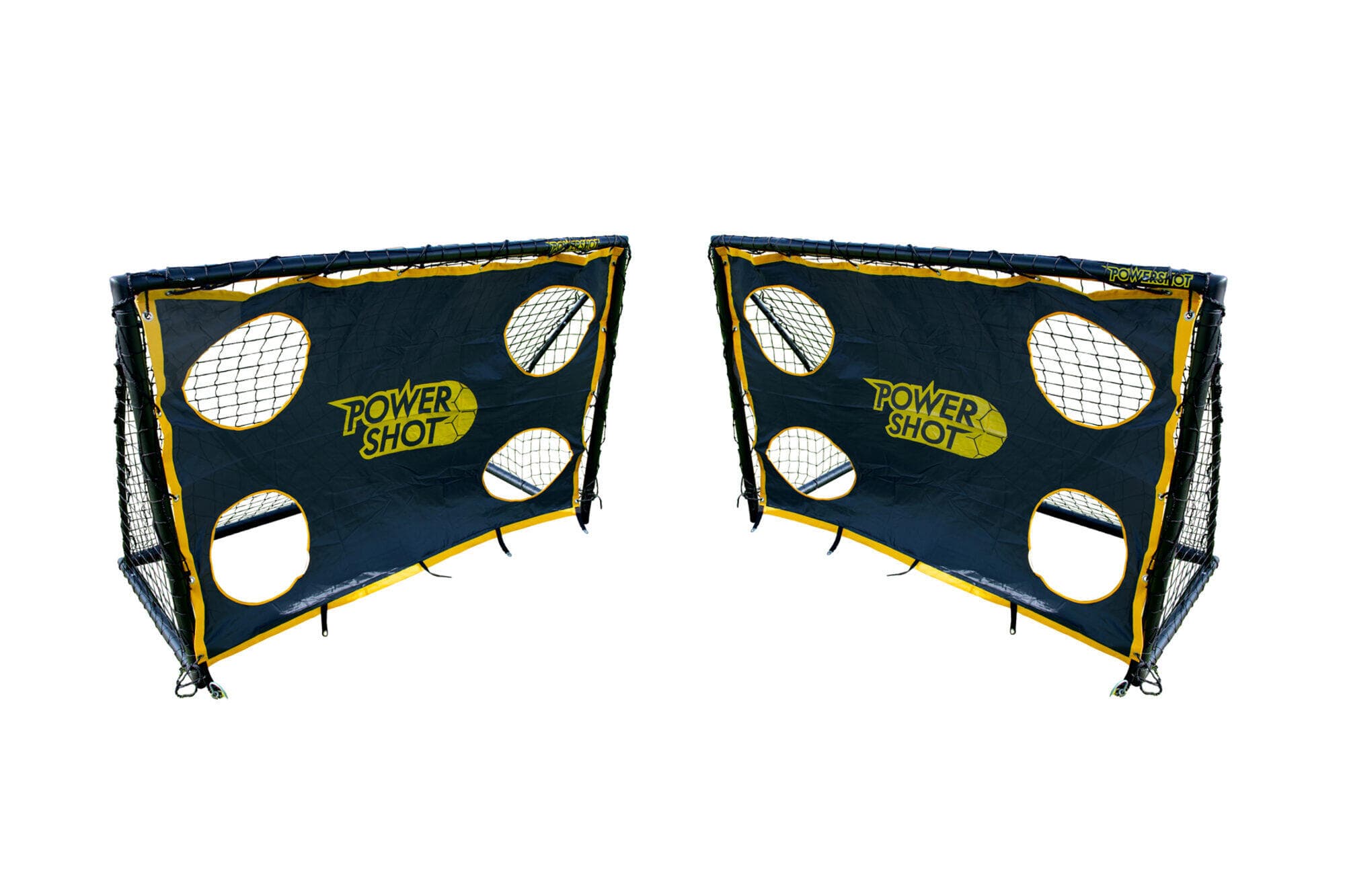 POWER SHOT Fotbalová branka (1,8 x 1,2 m - PVC) + černé střelecké stěny