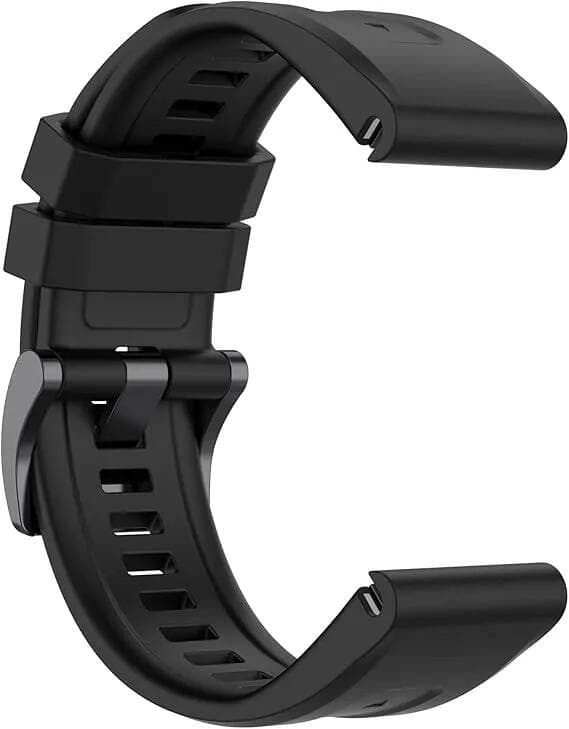 SPORTENZIA Řemínek hodinky Garmin Coros 26 mm silikon černý rychloupínací
