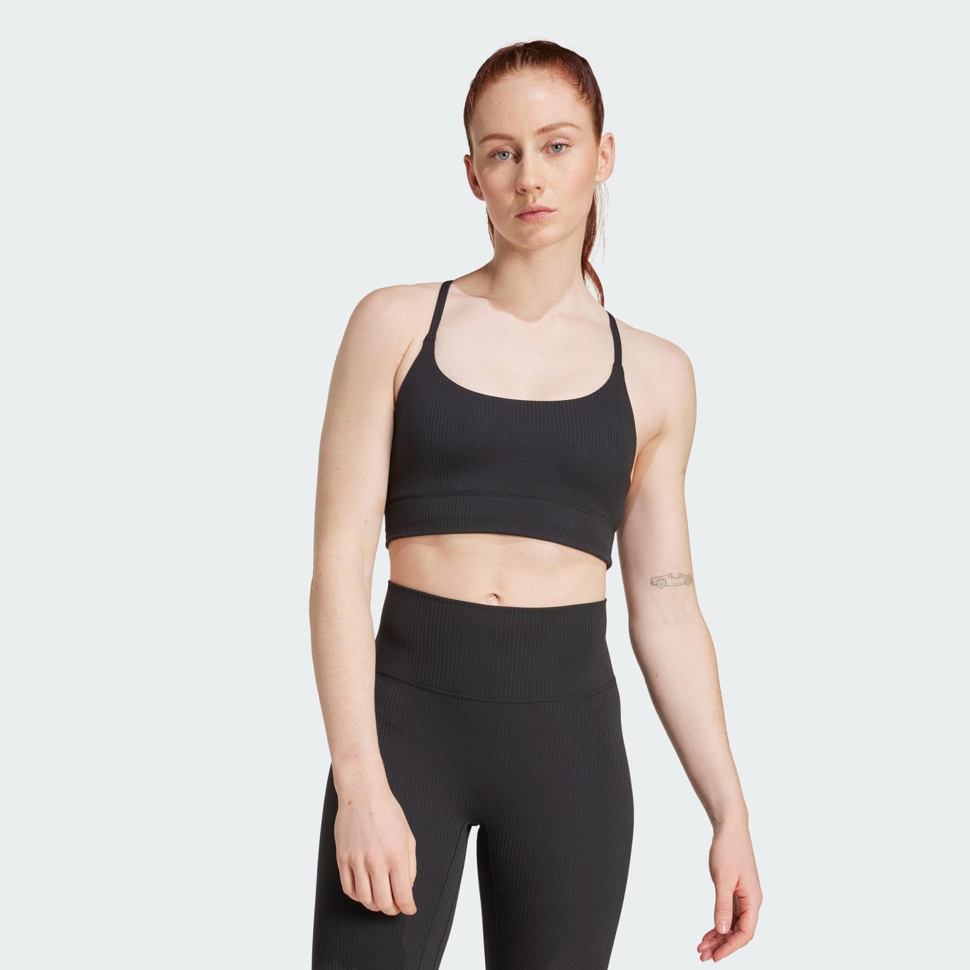 ADIDAS Podprsenka s lehkým zpevněním All Me Rib Bra Long Line