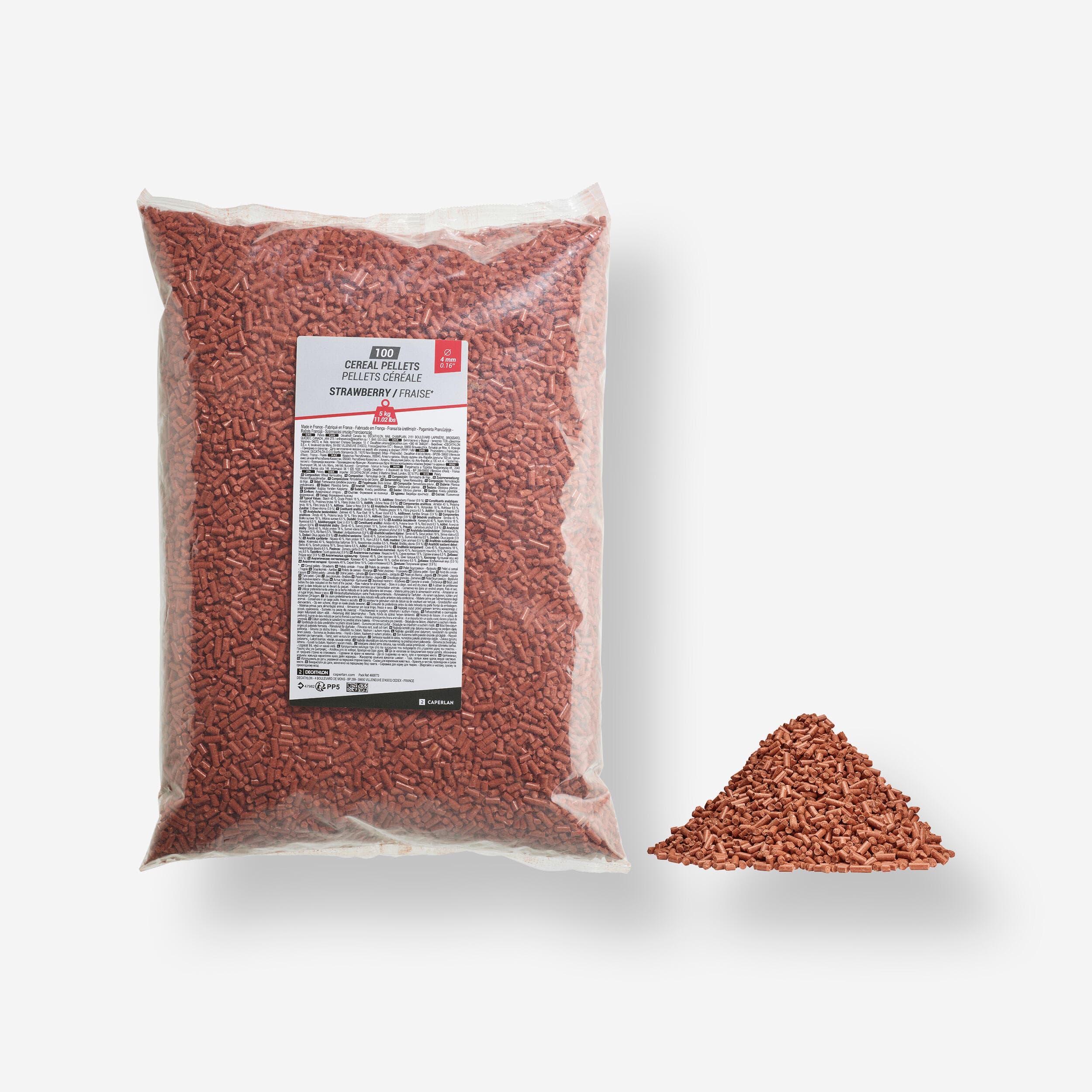 CAPERLAN Pelety na kaprařinu 100 jahoda 4 mm 5 kg