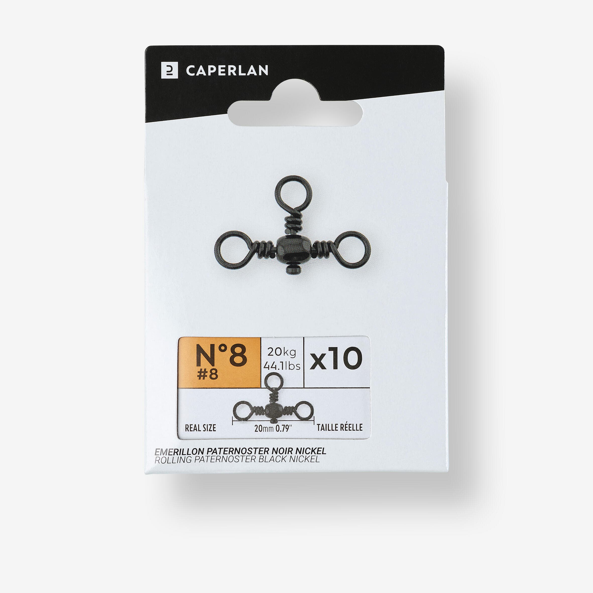 CAPERLAN Obratlík Paternoster Black Nickel