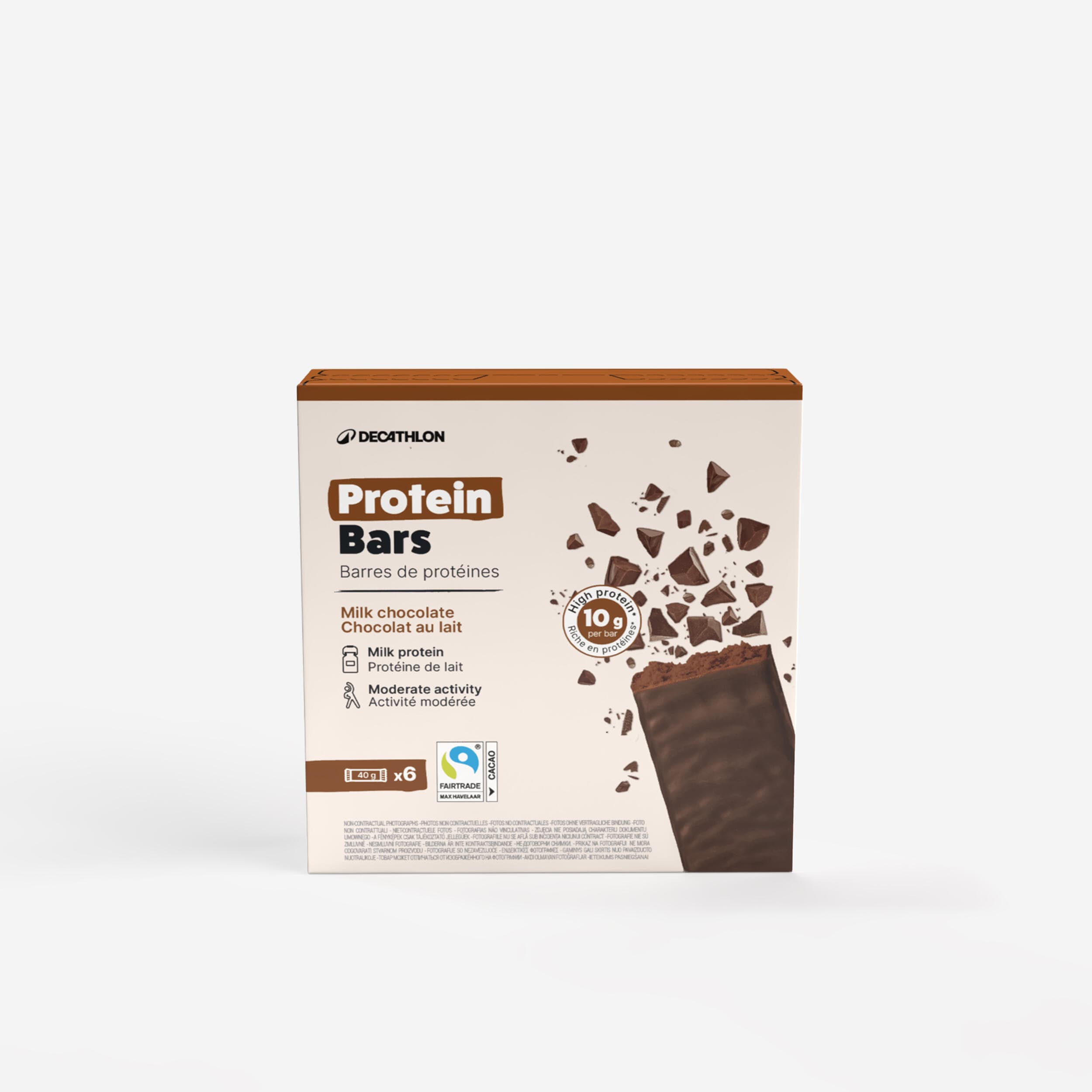 DECATHLON Proteinová tyčinka čokoládová 6 ks